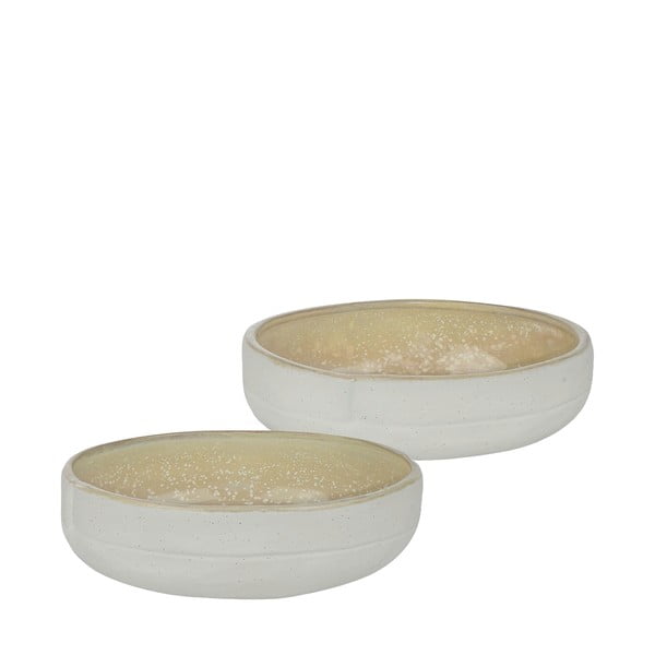 Ciotole bianco-beige in set di 2 pezzi in pietra ø 13,5 cm Sand Grain - Mette Ditmer Denmark