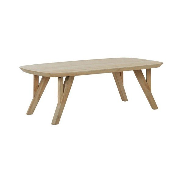 Tavolino da salotto di colore naturale in mango massiccio 65x120 cm Quenza – Light & Living