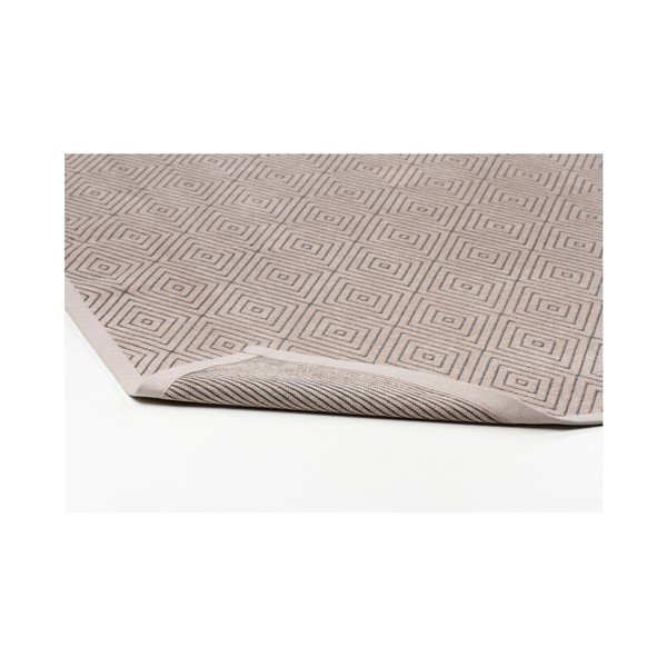 Tappeto bifacciale a motivi beige , 70 x 140 cm Kalana - Narma-image-1