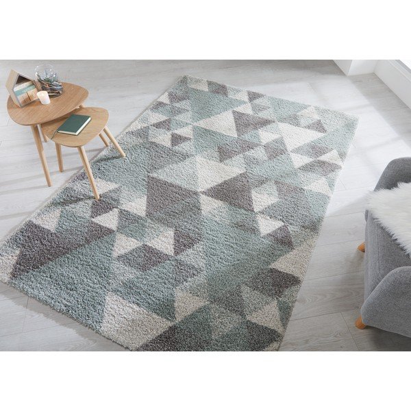 Tappeto Nuru verde e crema, 160 x 230 cm - Flair Rugs-image-1