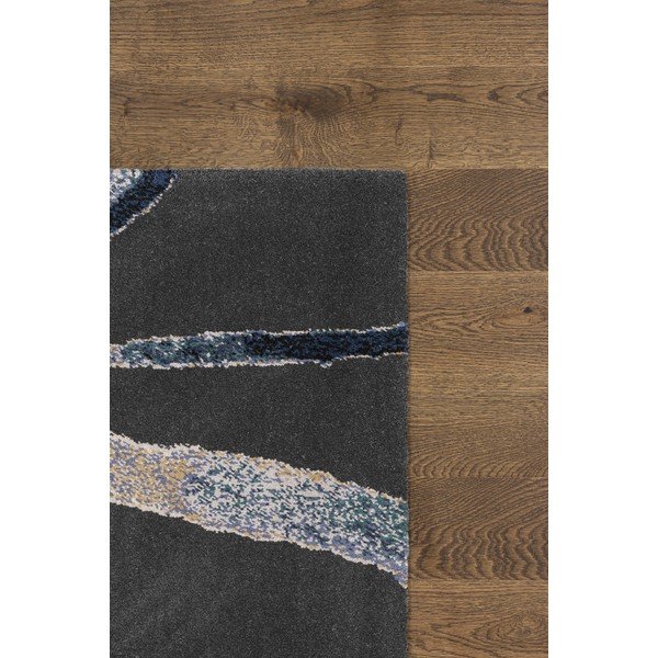 Tappeto in lana blu scuro 133x180 cm Sticks - Agnella-image-3