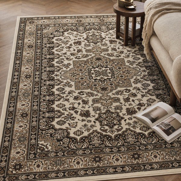 Tappeto beige , 160 x 230 cm Parun Tabriz - Nouristan-image-1