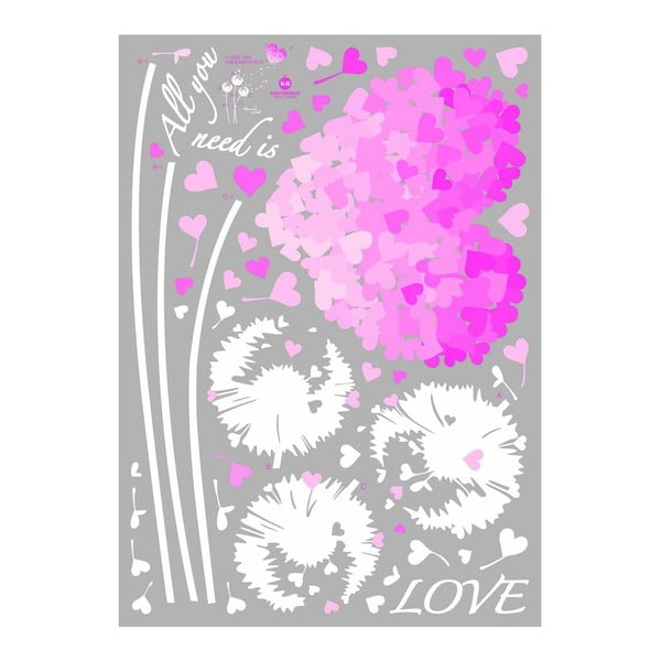 Adesivo Cuori rosa - Ambiance-image-1
