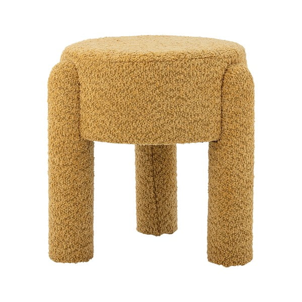Sgabello giallo ocra imbottito Bruno – Bloomingville-image-4
