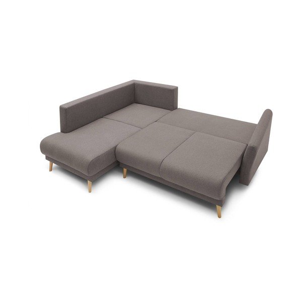 Divano marrone-grigio Mia L, angolo sinistro - Bobochic Paris-image-4