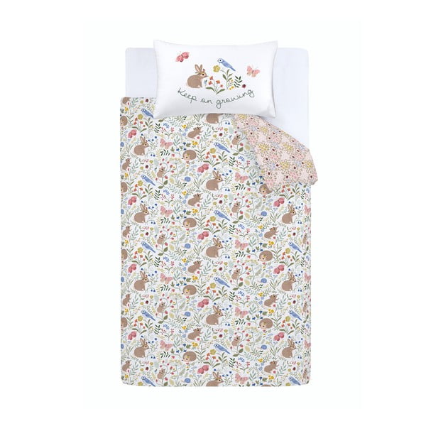 Biancheria da letto singola per bambini 135x200 cm Garden Animals - RHS-image-2