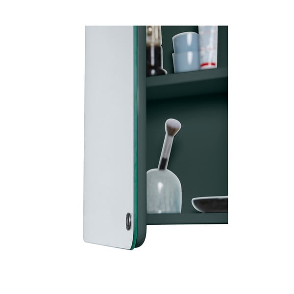 Mobile bagno sospeso verde scuro con specchio 80x58 cm Color Bath - Tom Tailor-image-1