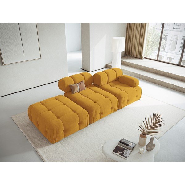 Chaise lounge componibile color senape Ferento – Cosmopolitan Design-image-1