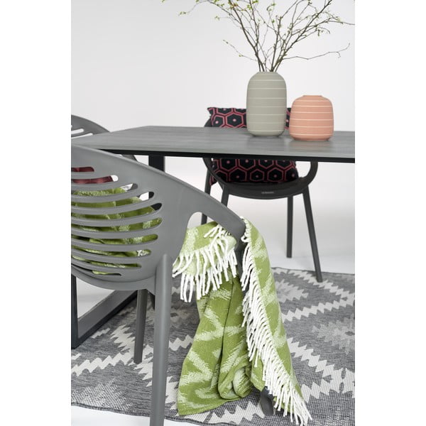 Set di mobili da giardino grigi con 6 sedie Joanna Strong - Le Bonom-image-1