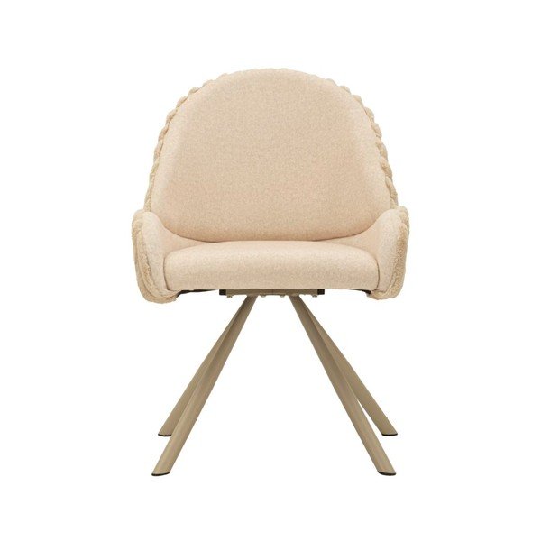 Set di sedie da pranzo color crema in imbottito con braccioli 2 pz Stockholm – Mauro Ferretti-image-2