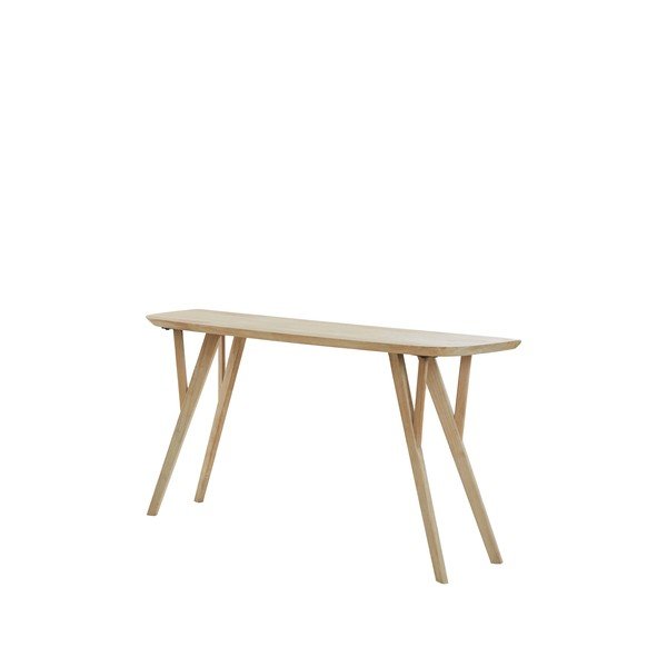 Tavolo consolle di colore naturale in mango massiccio 44x160 cm Quenza – Light & Living