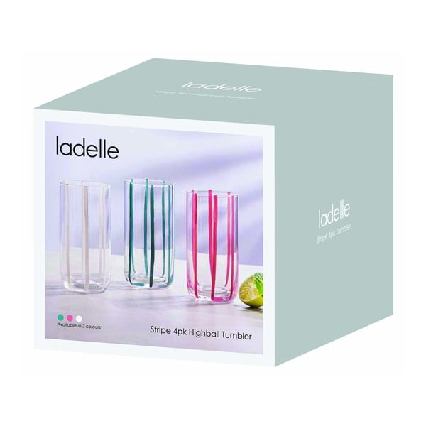 Set di bicchieri 4 pz 450 ml Stripe – Ladelle-image-3