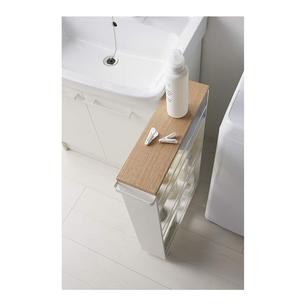 Mobile da bagno bianco in metallo 47,5x81 cm Tower - YAMAZAKI-image-1