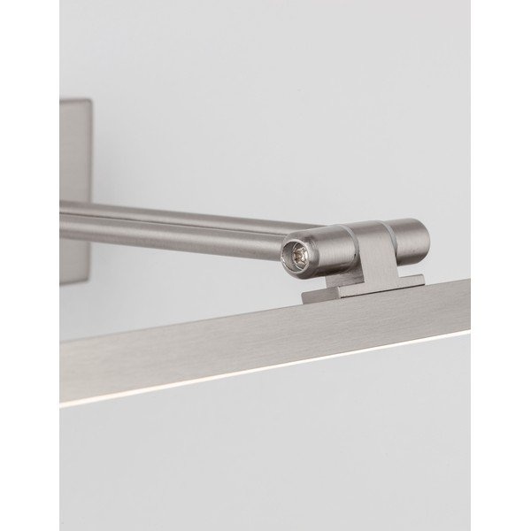 Lampada da parete LED argentata in alluminio con struttura flessibile Marnell – Nova Luce-image-4
