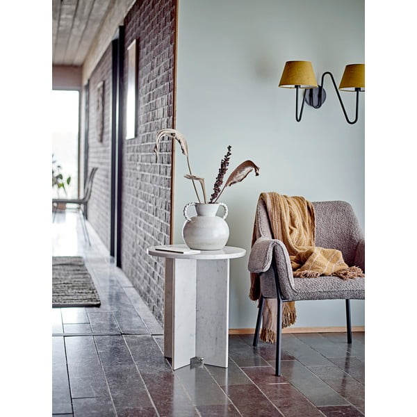 Tavolino rotondo in marmo ø 46 cm Jasmia - Bloomingville-image-2