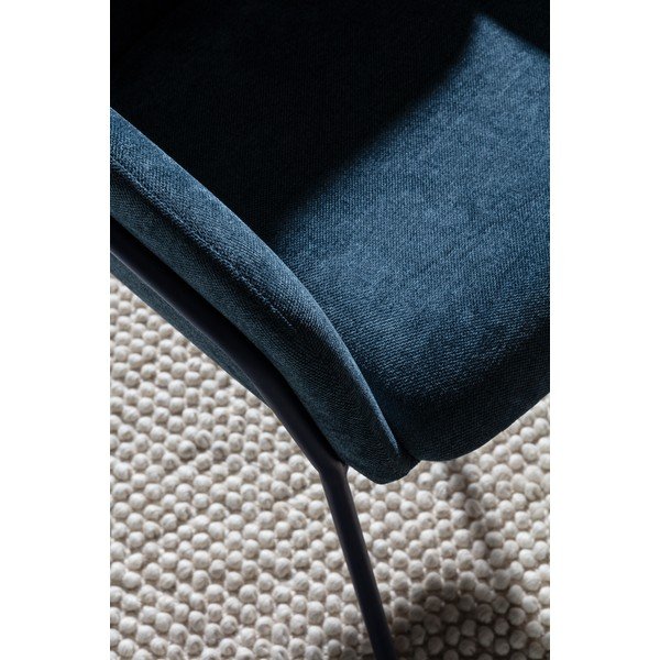 Set di sedie da pranzo blu in imbottito 2 pz Aslin – MOME-image-4