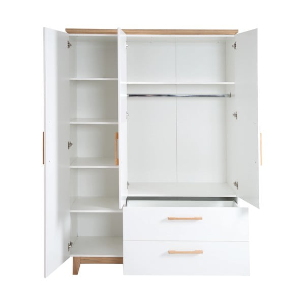 Armadio per bambini bianco in rovere 135x200 cm Finn - Roba-image-3