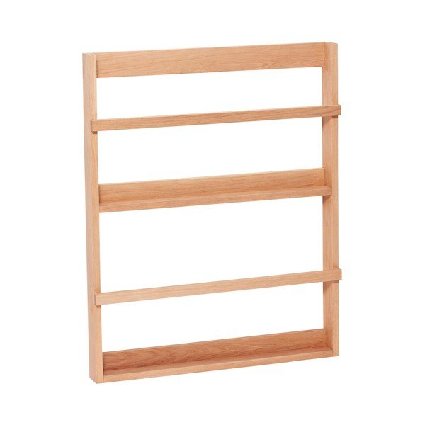 Mensola di colore naturale in rovere massiccio con ripiani multipli/con ripiano per foto 74 cm Display – Hübsch