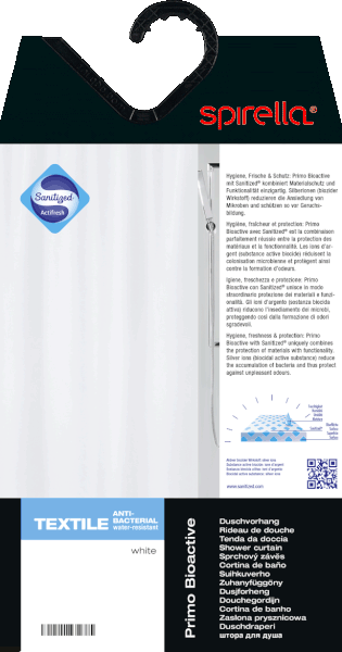 Tenda per doccia 180x200 cm Primo – Spirella-image-1