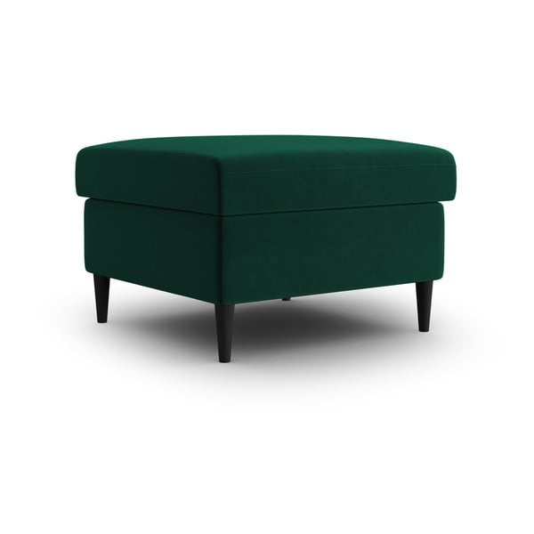Poggiapiedi verde con rivestimento in velluto Kyoto – Cosmopolitan Design-image-1