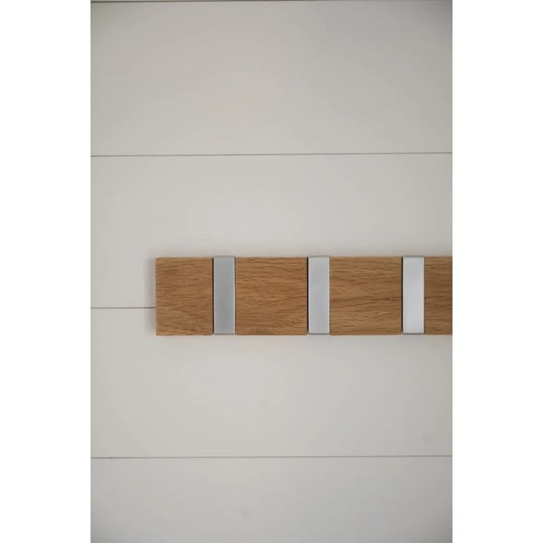 Attaccapanni in legno di quercia con 8 ganci Confetti - Rowico-image-3