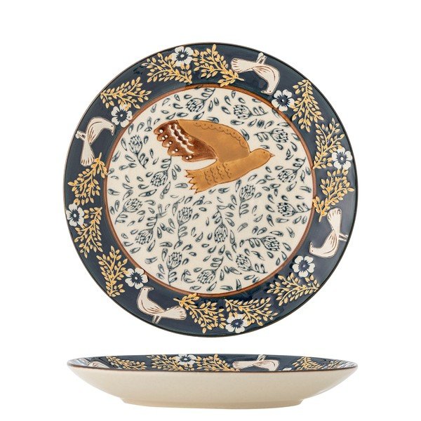 Piatto da dolce blu in gres ø 16 cm Hezha – Bloomingville-image-3