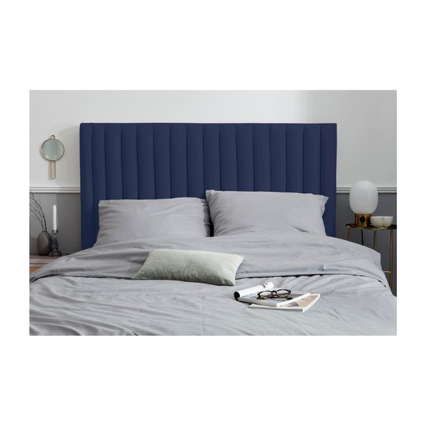 Testata imbottita blu scuro 160x120 cm NJ - Cosmopolitan Design-image-3