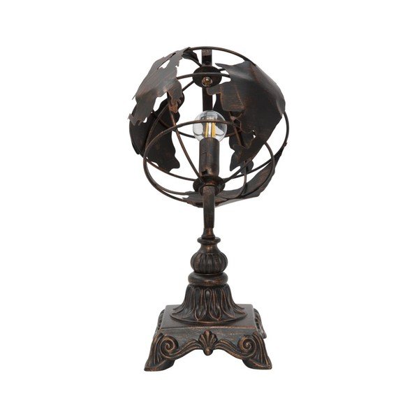 Lampada da tavolo nera con paralume in metallo (altezza totale 40 cm) World Industry – Mauro Ferretti-image-3