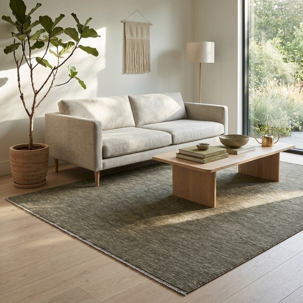 Tappeto verde scuro 160x230 cm Puro - ESTE-image-2