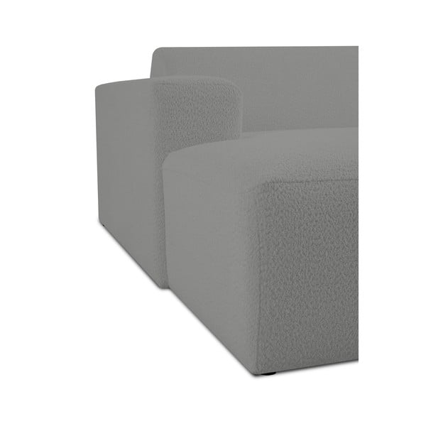 Modulo divano grigio in tessuto bouclé (angolo sinistro) Roxy - Scandic-image-4
