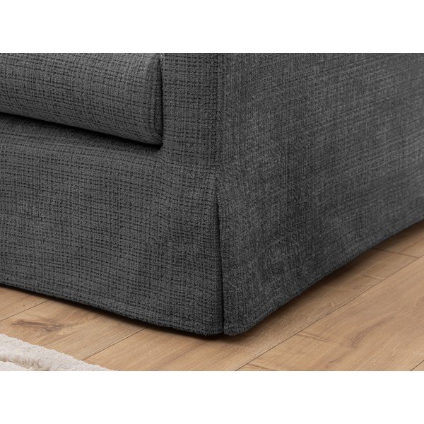 Divano grigio scuro 140 cm Paphos – Ropez-image-4