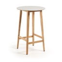 Tavolo da balcone in legno di eucalipto Giorgia, ⌀ 70 cm - Kave Home