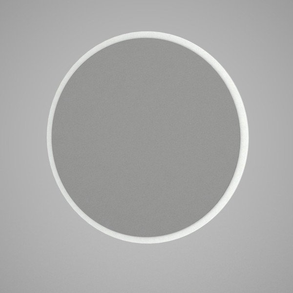 Specchio da parete rotondo con cornice bianca , ⌀ 59 cm Glob - Wallity-image-2