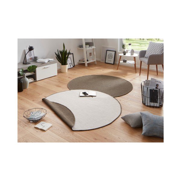 Tappeto da esterno reversibile marrone bougari Miami, Ø 140 cm - Bougari-image-2