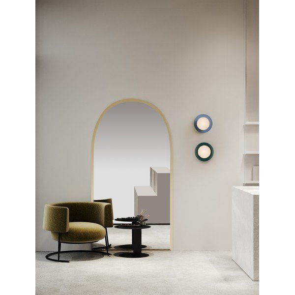 Lampada da parete color petrolio in ceramica Orbique – Nova Luce-image-2