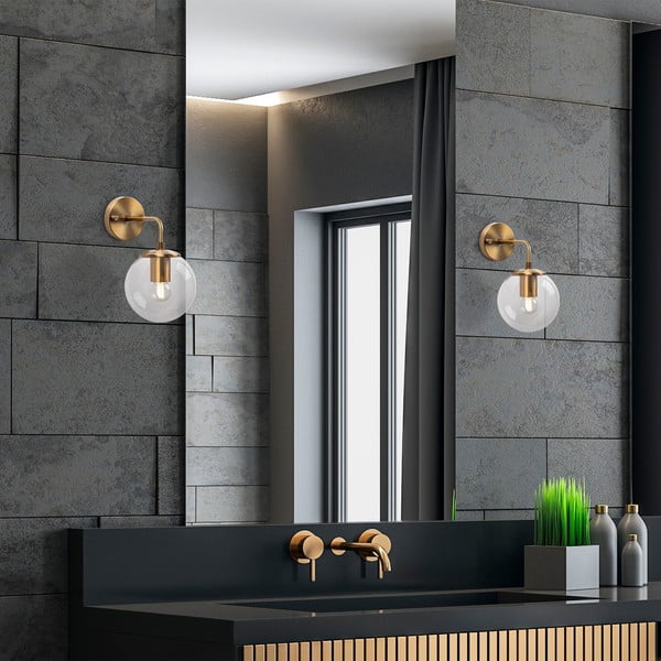 Lampada da parete color ottone ø 15 cm Viran – Opviq lights-image-3