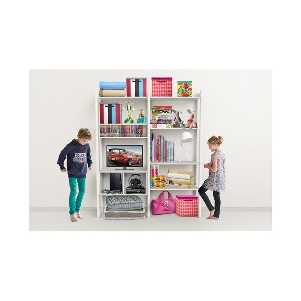 Scaffale per bambini bianco parte Gama, altezza 189,2 cm Shelfie - Flexa-image-1