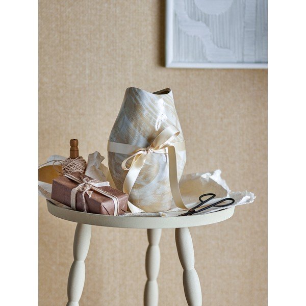 Vaso in gres beige (altezza 31 cm) Obsa - Bloomingville-image-2