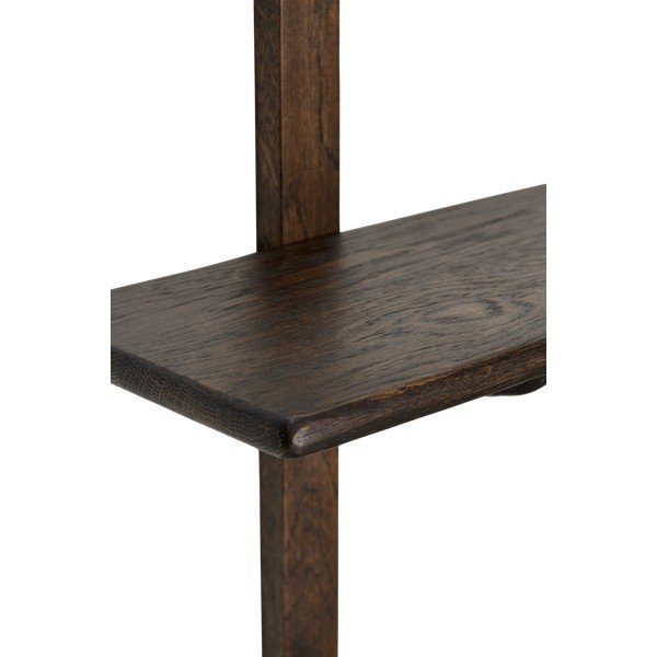 Mensola di colore naturale in rovere massiccio con ripiani multipli 90 cm Albin – Ellos Home-image-3
