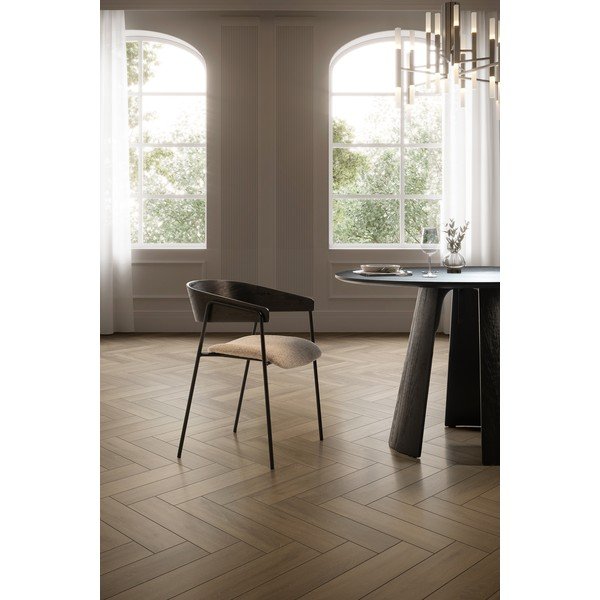 Tavolo da pranzo rotondo con piano nero ø 120 cm Zuri – MOME-image-2