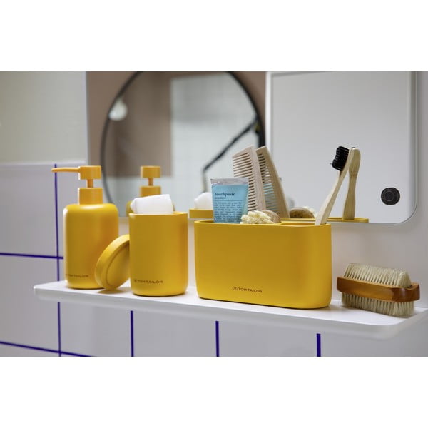 Portaspazzolino in poliresina color senape Tom Tailor T-Color Bath – Wenko-image-3
