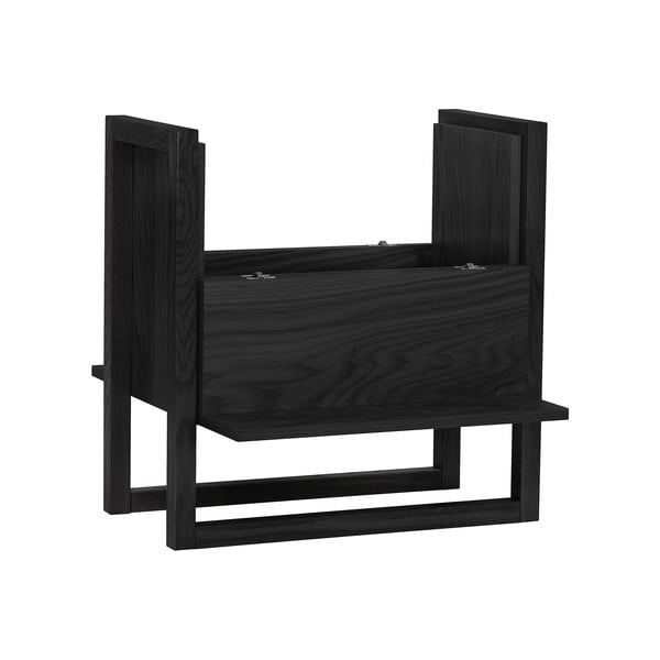 Portabottiglie in rovere nero 59x60 cm NewEst - Woodman-image-3