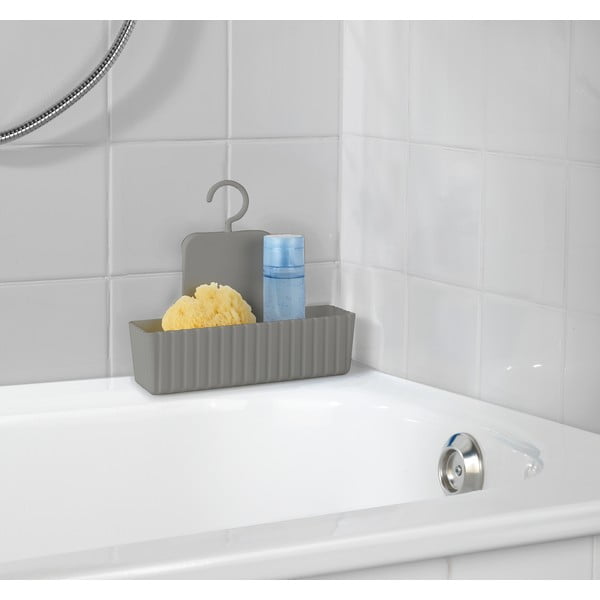 Mensola in plastica appesa marrone chiaro per il bagno Minas - Allstar-image-1