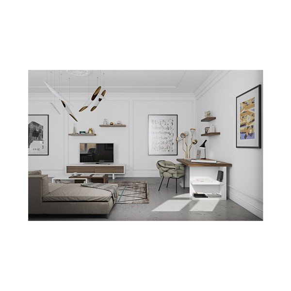 Tavolo da lavoro marrone, lunghezza 160 cm Multi - TemaHome-image-2