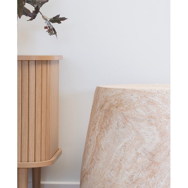 Tavolino da giardino rotondo in pietra ø 47,5 cm Bonn – House Nordic-image-1