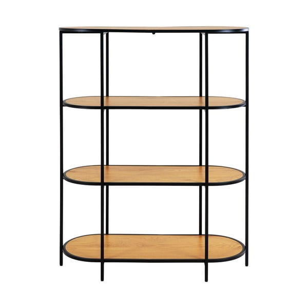 Libreria nera in rovere 36x111 cm Vita - House Nordic-image-3