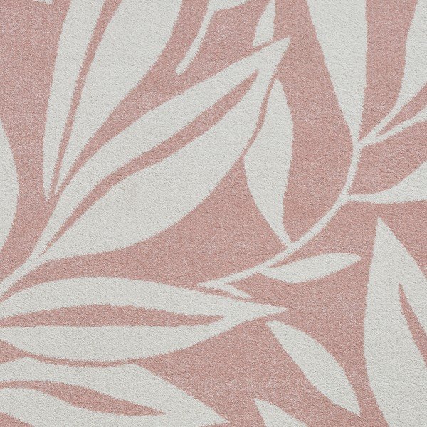 Tappeto in rosa chiaro 160x230 cm Sorral Leaves  – Catherine Lansfield-image-4
