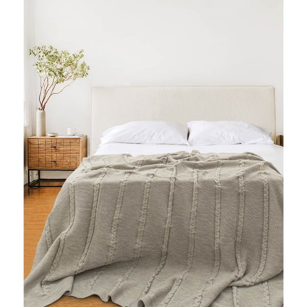 Copriletto beige 200x220 cm Trenza – Oyo Concept-image-2