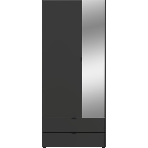 Armadio antracite con specchio 84x196 cm Tuscon - Germania
