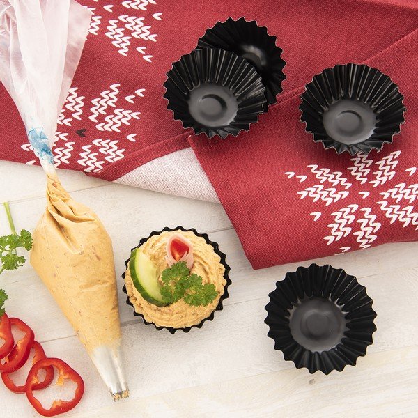 Set di stampi da forno in metallo per crostatine 6 pz ø 7 cm – Orion-image-2